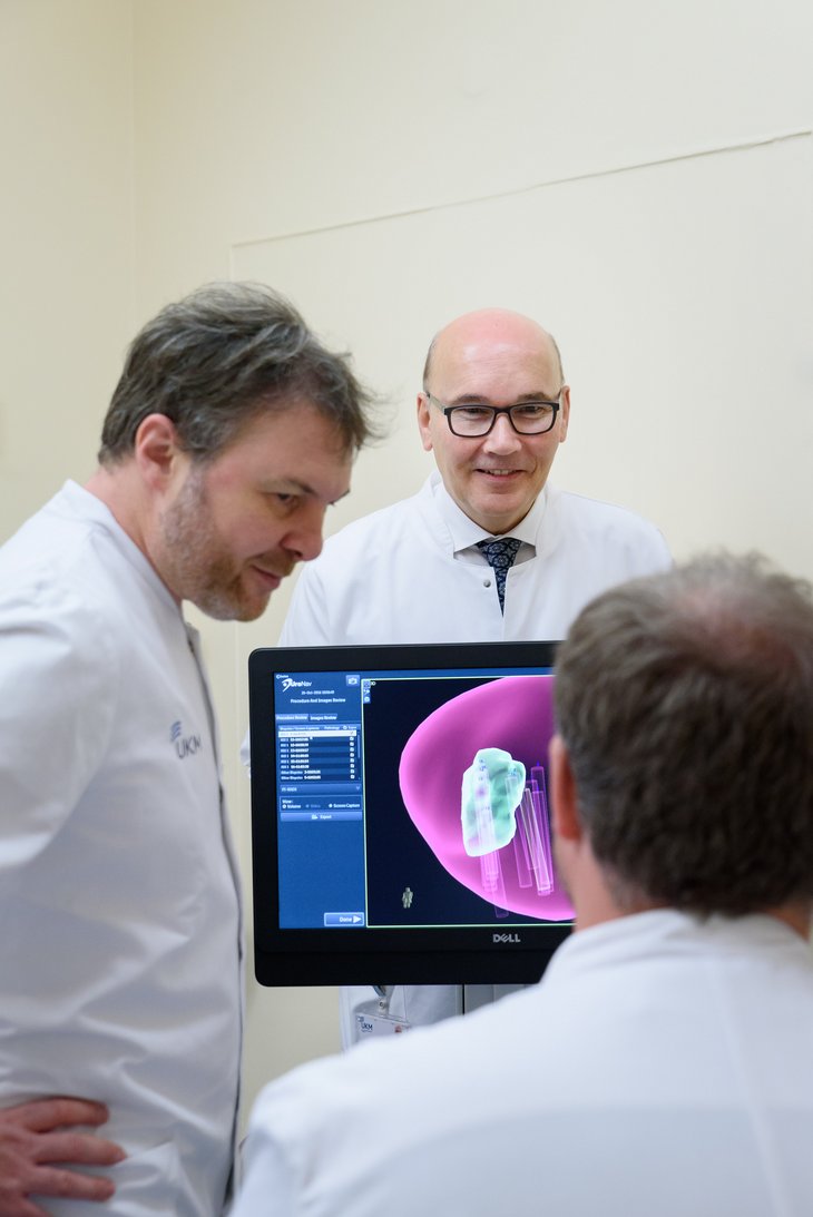 Priv.-Doz. Dr. Thomas Allkemper, Prof. Dr. Walter Heindel und Dr. Martin Bögemann (v.l.n.r.)